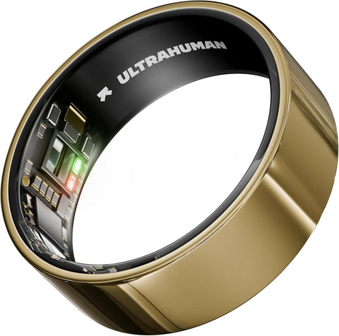 Ultrahuman AIR Smart Ring - Bionic Gold, Size 14, Health Tracker