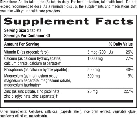 Country Life Calcium Magnesium Zinc Tab 90's