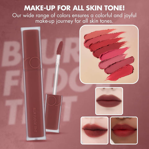 Rom&Nd Blur Fudge Tint in Musky - Velvety Matte Lip Tint 3g - Image 8