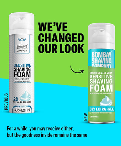 Bombay Shaving Sensitive Shaving Foam - Soothing, Natural - 425g - Image 6