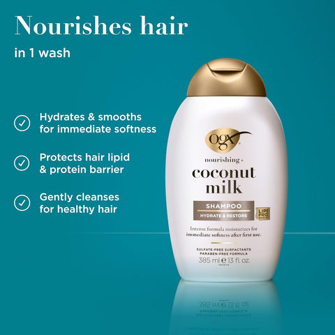 Ogx Shampoo Coconut Milk - 385 ml