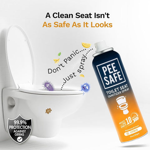Pee Safe Citrus Toilet Seat Sanitizer Spray - 75ml - Image 2