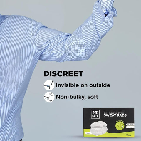 Pee Safe Sweat Pads - Folded, Disposable Underarm Protection, 14N - Image 6