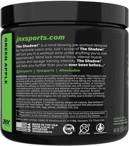 Cell C4 The Shadow Pre-Workout Powder - Green Apple, 270g, 30 Servings - Image 2