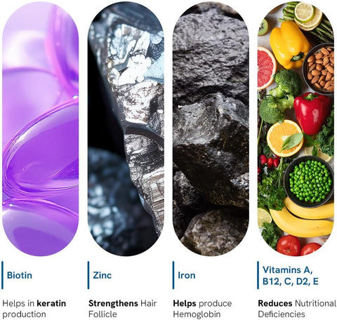 Be Bodywise Vegan Biotin Hair Gummies - Sugar-Free, 60-Day Pack - Image 3