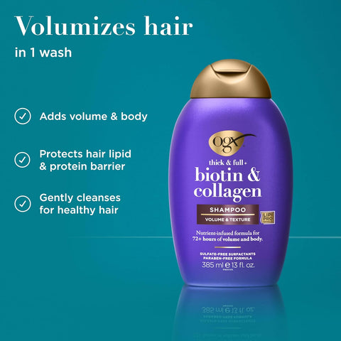 Ogx Shampoo Biotin & Collagen - 385 ml