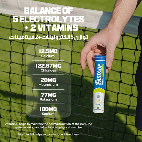 Fast&Up Reload Lemon & Lime - Electrolyte Tablets, 20 Pack - Image 6