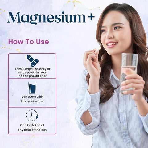 Valeo Magnesium+ with Vitamin B6 Capsules - 56 Count - Image 4