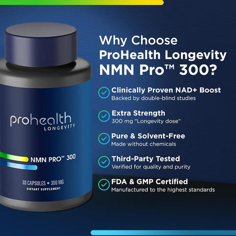 ProHealth Beauty Supplement - NMN Pro 300 - 30 Capsules - Image 7