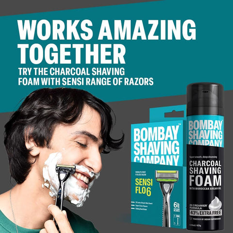 Bombay Shaving Charcoal Shaving Foam for Men - 425g - Image 5