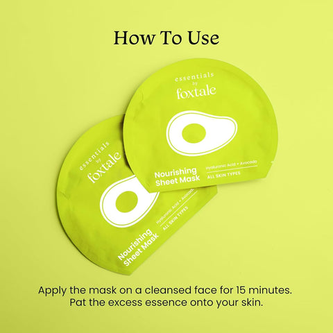 Foxtale Essentials Nourishing Sheet Mask - Vitamin & Natural Extract Infused - Single Sheet - Image 7