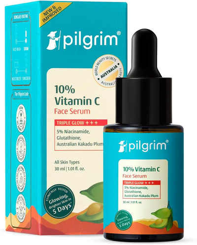 Pilgrim Face Serum with 10% Vitamin C for Glowing Skin - 30 ml