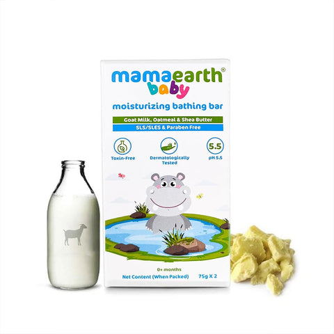 Mamaearth Baby Bathing Soap Bar with Goat Milk & Oatmeal - 75g, Pack of 2 - Image 7