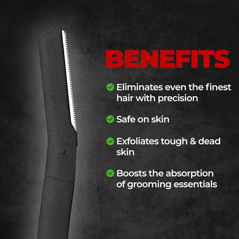 Beardo Beard Styling Razor - Stainless Steel Shaping Tool, Pack of 3 - Image 6