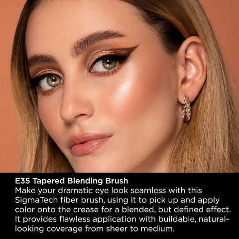 Sigma Beauty E35 Tapered Blending Brush - Cruelty-Free, Vegan, Waterproof - Image 3