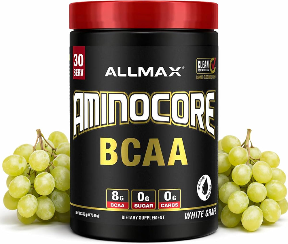 Allmax Aminocore BCAA Powder - White Grape Flavour, 315g
