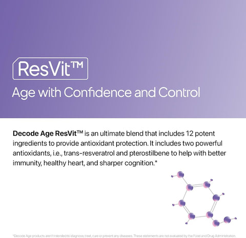 Decodeage ResVit Beauty Supplement with Resveratrol, 30 Tablets - Image 2