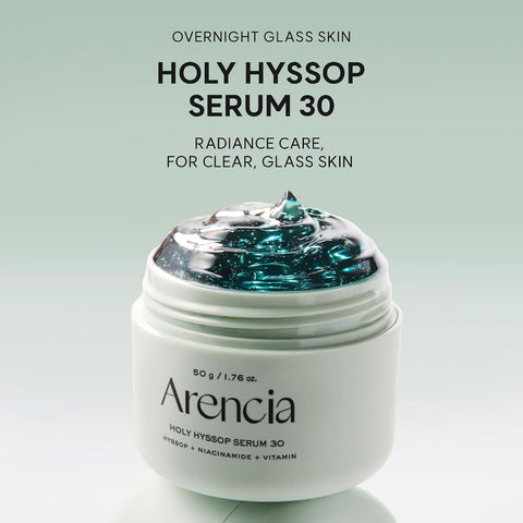 Arencia Holy Hyssop Serum - Face Treatment with Vitamin A, C, E, Peptide - 50g - Image 2