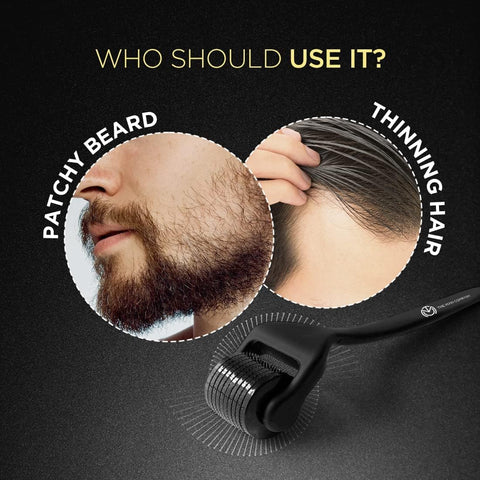 The Man Company Beard Oil for Men with Almond & Thyme with Derma Roller Hair Oil (30 ml)
