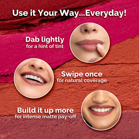 Mamaearth Moisture Matte Lipstick - Raspberry Scarlet, Avocado Oil & Vitamin E, 2g - Image 8