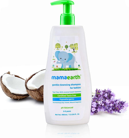 Mamaearth Gentle Cleansing Baby Shampoo - Coconut and Jojoba Oil, 400ml - Image 2