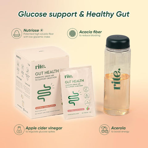 Rite Gut Health Prebiotic Mix - Sugar-Free Guava, 15 Sachets - Image 2