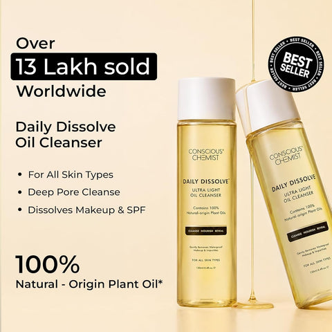 Conscious Chemist Makeup Remover Oil Cleanser with Olives - 130ml - Image 3