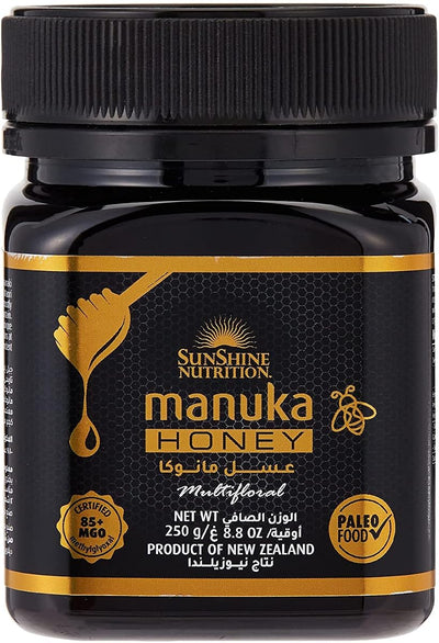 Sunshine Nutrition Manuka Honey 85+ MGO - 100% Pure Superfood - 250g
