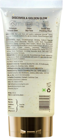 Pilgrim 24K Gold Gel Face Wash with Korean White Lotus & Lactic Acid - 80ml - Image 8