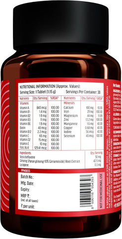 HK Vitals Multivitamin For Women - Zinc, Vitamin C & D - 30 Tablets - Image 7