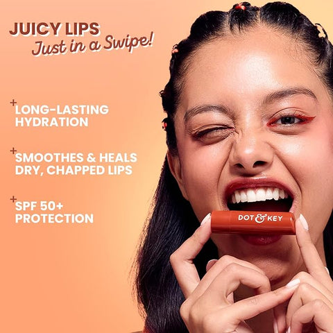 Dot & Key Br Lip Balm Spf50 Cocoa Nude 4.5G