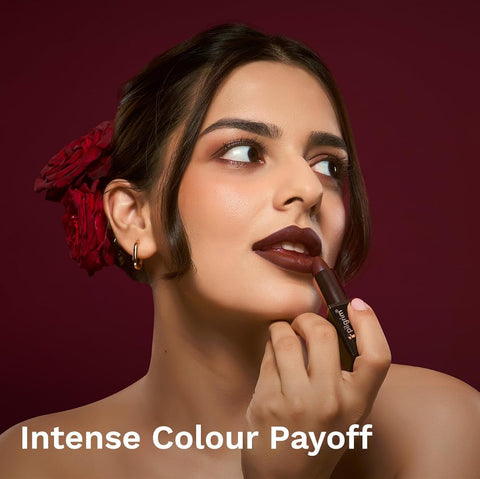 Pilgrim Bullet Lipstick - Chocolate Tease with SPF 30 and Hyaluronic Acid, 4.2g - Image 4