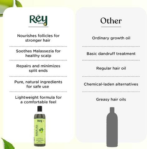ReyNaturals Cold-Pressed Neem Oil for Hair and Skin - 200ml - Image 5