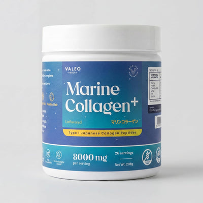 Valeo Marine Collagen Powder - 100% Pure Japanese Peptides, 208g