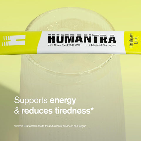 Humantra Himalayan Lime Electrolyte Powder Sachets - 6 Electrolytes, Sugar-Free, Vegan - 20 x 3.66g - Image 2