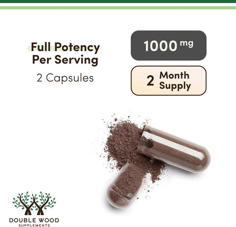 كبسولات راتنج شيلاجيت من دبل وود للمكملات الغذائية، 120 كبسولة