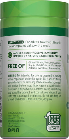Nature's Truth Saw Palmetto Herbal Complex - 120 Capsules