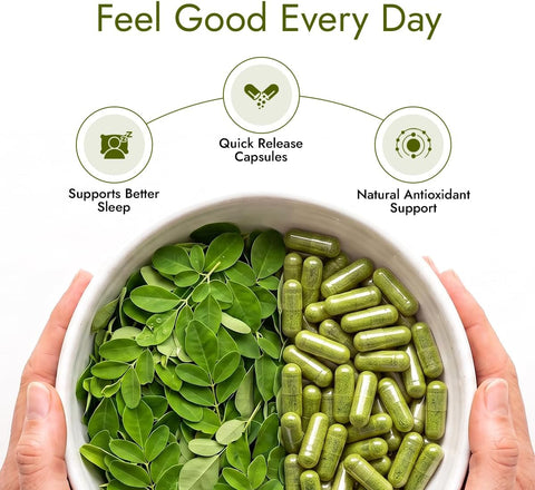 Kapiva Moringa Capsules 500mg - Ayurvedic Herbal Vitamins - 60 Veg Capsules - Image 6