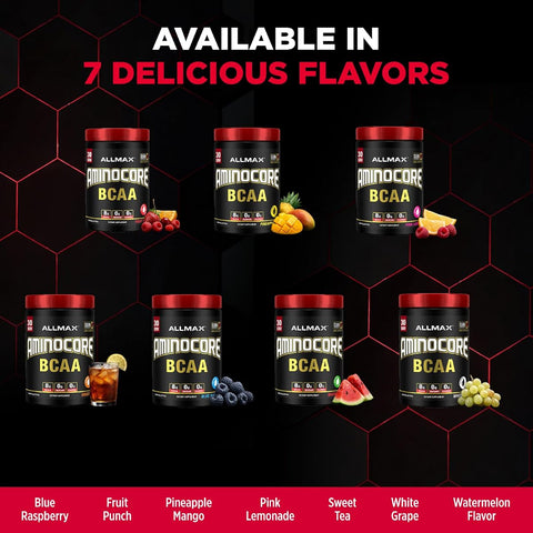 Allmax Aminocore BCAA Powder - White Grape Flavour, 315g - Image 7