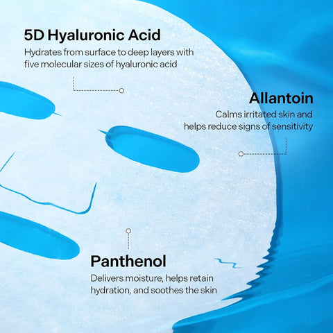 Torriden Dive In Sheet Mask with Low Molecular Hyaluronic Acid - 27ml x 10 Pack - Image 6