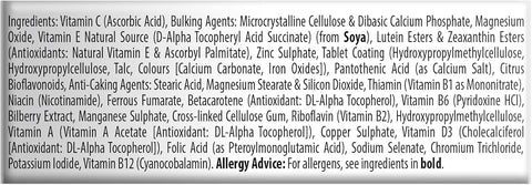 Vitabiotics Visionace Original Eye Vitamins - Lutein & Zinc, 30 Tablets - Image 4