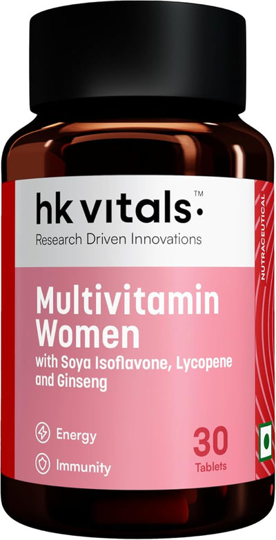 HK Vitals Multivitamin For Women - Zinc, Vitamin C & D - 30 Tablets