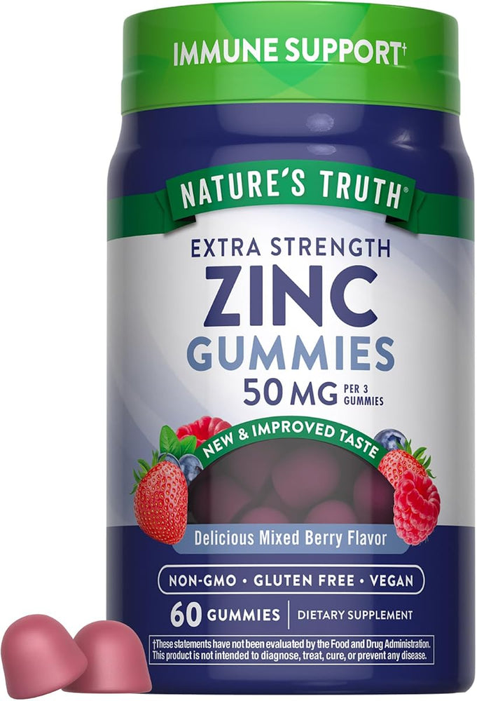 Nature's Truth Zinc Gummies - 50mg, 60 Vegan Gummies
