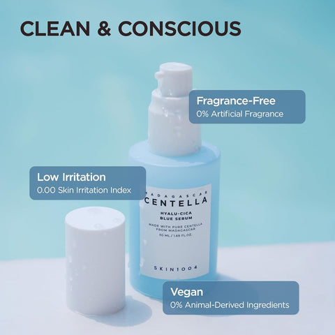 Skin1004 Madagascar Centella Hyalu-Cica Blue Serum - 50ml - Image 6