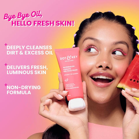 Dot & Key Watermelon Superglow Facial Gel Cleanser - 100ml - Image 4