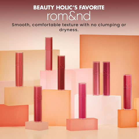 Rom&Nd Blur Fudge Tint 04 Radwood - Deep Matte Lip Colour, Soft Matte Formula, 5.5g - Image 7