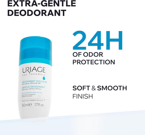 Uriage Gentle Deodorant Roll-On - Alcohol-Free, For Sensitive Skin - 50ml - Image 2