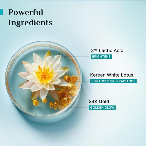 Pilgrim 24K Gold Gel Face Wash with Korean White Lotus & Lactic Acid - 80ml - Image 4