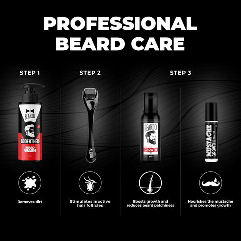 Beardo Beard Growth Pro Kit V3 - Complete Beard Care Set with Beard Oil, Activator & Growth Roll-On - Image 7