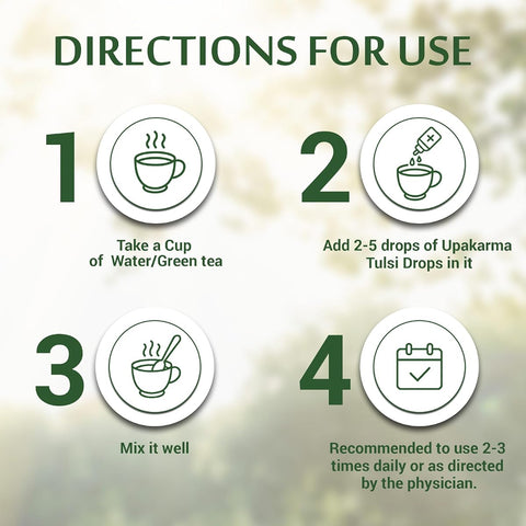Upakarma Ayurveda Tulsi Drops - Herbal Immunity Booster, 30ml - Image 5